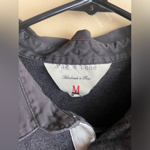 Rag + Bone black/grey polo - Picture 2 of 3